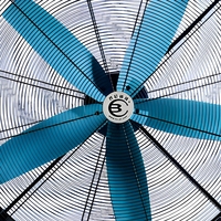 Ventilateur industriel mobile sans pied, moteur PMSM, économie d'énergie, 220V AC, ventilateur portable pour usine et entrepôt