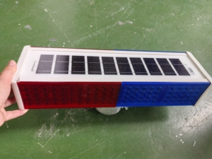 Shengxinda năng lượng mặt trời an toàn giao thông Strobe Lights Led Bulb Red Blue Flash cho SHARP chuyển đường chéo cảnh báo đèn giao thông - Product Image 5