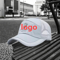 Malla negra ajustable 7 paneles 100% poliéster Snapback gorra de béisbol de moda para hombre camionero deportes Casual sombrero de viaje