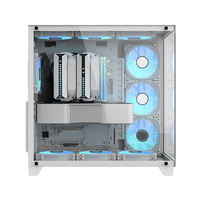 ALSEYE New Design Glass Side Mid Tower ATX Computer PC Case Paladin-W White Color Gaming Case