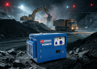 Générateur diesel monophasé YuChai YC5GFS/YCGFS-3 5 kW, super silencieux, portable, démarrage électrique, refroidissement par air, AVR, 1800 tr/min, 230 V