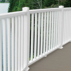 Rampe d'escalier moderne en <span class=keywords><strong>PVC</strong></span> sur mesure à prix abordable pour balcon, <span class=keywords><strong>extérieur</strong></span>, hôtel, cour, avec finition thermolaquée, installation facile - Product Image 5