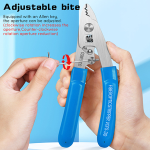 COMPTYCO-Pince à dénuder à <span class=keywords><strong>fibre</strong></span> optique VCFS-30, outil de dénudage de câble FTTH, en acier inoxydable, 3 ports - Product Image 4