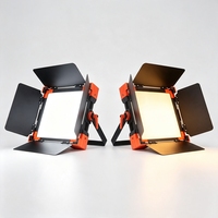 Lumière vidéo bicolore 85W 600 LED CRI95 DMX512 avec refroidissement sans ventilateur, batterie V-Mount pour photographie de studio et réalisation de films
