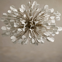 Lampe de plafond décorative en fer et céramique, style américain, motif fleur de lune, nouvelle collection, très vendue, pour chambre, salle de bain, salon, villa