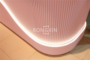 Estante Flotante de Madera para Exhibición de Maquillaje y Cosméticos, Vitrina de Pared para Tiendas de Belleza - Product Image 4