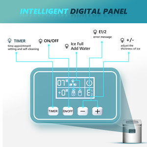 Haute Qualité 40LBS Automatique Ménage Mini Machine À Glaçons Portable Machine <span class=keywords><strong>Nugget</strong></span> Machine À Glaçons - Product Image 4