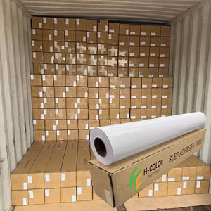 Rouleau de vinyle <span class=keywords><strong>PVC</strong></span> d'impression numérique HC <span class=keywords><strong>80</strong></span> 100 120 microns, vinyle auto-adhésif imprimable, vinilos autoadesivos blancs - Product Image 1