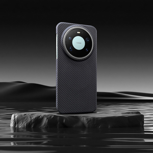 Custodia per telefono sottile antiurto in fibra di carbonio di lusso goffrata anti-impronta con anello magnetico e protezione fotocamera - Product Image 2