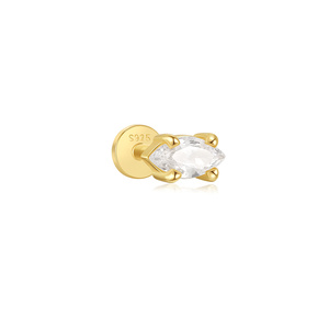 Pendiente de tuerca CANNER de joyería fina con diseño de corazón irregular, borla y forma de ojo, estilo corona, para perforación. - Product Image 2