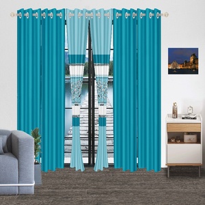 Tốt Nhất Bán Cao Cấp Rèm Cửa & Valances Vàng Cho Phòng Khách Phù Hợp Với Bộ Đồ Giường Nhà - Product Image 4