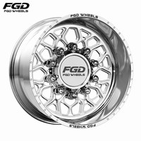 Jantes en alliage forgé chromé poli FGD Custom 22 22 26 28 30 pouces pour FORD F-150 Ranger F-250 Super Duty F-350 Super Duty