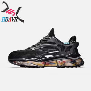 Zapatillas de Moda 2021 con Suela de Goma, Zapatos Deportivos Negros para Hombre, Casuales - Product Image 3