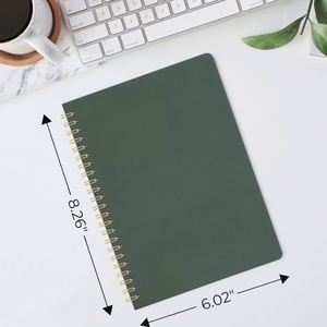 A3 Hardcover Spiral Address <b>Book</b> Lined Paper Smooth Durable High Quality Leather Cover Various Colors Journaling Available 80 - Product Image 1