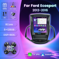 Estéreo Vertical Android de 9.7 Pulgadas para Ford Ecosport 2013-16, Tesla, CarPlay Inalámbrico, Auto DSP, GPS, SWC, Pantalla IPS, Unidad de Navegación, Cámara de Reversa