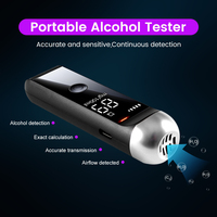 Testeur d'alcoolémie portable haute précision, batterie au lithium, capteur semi-conducteur pour la détection de la conduite en état d'ébriété, dispositif de mesure de précision