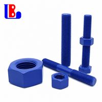 Tools & Hardware Industrial Fasteners Hex Head Bolts, PTFE Coated Steel & Stainless Steel OEM Custom Machined Length