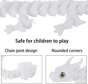12in Eco-Friendly Flexible Articulated Executive Desk Fidget Toys 3D Printed Frozen Collectible Anime Design Vivid Eyes Plastic - Product Image 3