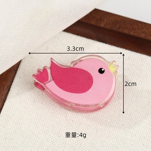 Pinza de Pelo Pequeña de Acetato con Diseño de Insectos y Animales, Estilo Lindo, Ligera, Elegante y de Alta Gama para Peinados Medios de Mujer - Product Image 5