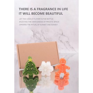 Custom Christmas <b>Gift</b> Box-Shaped Three-Piece Soy Wax Aromatherapy <b>Candle</b> <b>Set</b> for Home and Hotel Decor - Product Image 6