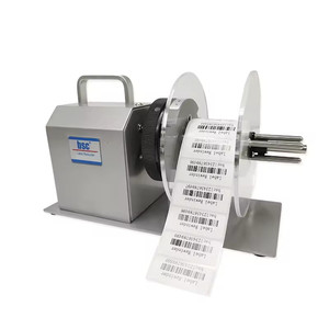Ready to Ship Portable Automatic Label Rewinder with Handle Electric Barcode <b>Sticker</b> Roll Winder for Retail Shop - Product Image 1