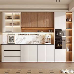 Phong cách hiện đại tủ bếp bán buôn gỗ sideboard với ván ép carcase cửa kính bản lề cho phòng ăn & phòng khách - Product Image 4