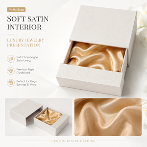Custom Drawer Jewelry <b>Box</b> 9x9x3cm Paper Packaging <b>Box</b> for Ring <b>Earring</b> and <b>Gift</b> Packaging - Product Image 3