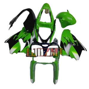 Corps d'injection vert usine pour KAWASAKI NINJA ZX-9R ZX 9R 9 ZX9 R 900 CC <span class=keywords><strong>ZX9R</strong></span> 00 01 48No.9 ZX900CC 900CC <span class=keywords><strong>2000</strong></span> 2001 Carénage OEM - Product Image 1