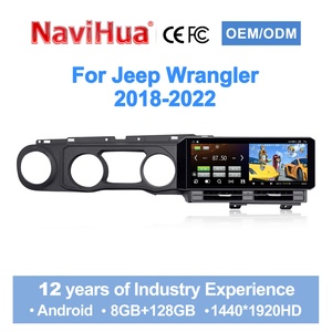 Radio para Auto NaviHua Actualizada de 12.3 Pulgadas con Android, GPS, Navegación, Multimedia, Carplay, Estéreo para Jeep Wrangler JL 2018-2022 - Product Image 1