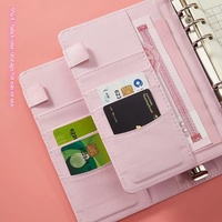 Carnet de budget PU Macaron, carnet à feuilles mobiles, journal de trésorerie de style coréen, planificateur financier portable pour enfants, cadeau