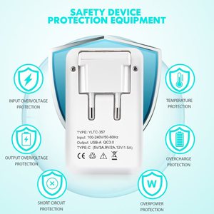 Chargeur rapide Gan avec double <span class=keywords><strong>sortie</strong></span> pour téléphone portable, compatible avec les modèles Phone <span class=keywords><strong>14</strong></span>, 15, 16, 17 - Product Image 3