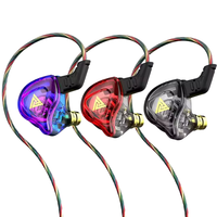 QKZ AK6-DMX HIFI Bass In-Ear Earphone Terlaris Headset Monitor Sport Berkabel dengan Peredam Kebisingan untuk Pecinta Musik