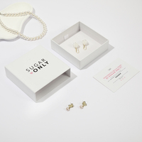 Boîtes rigides écologiques personnalisées en gros pour bijoux, boîte d'emballage, organisateur, logo personnalisé, boîte à tiroir coulissant avec carte en papier