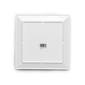<span class=keywords><strong>Assiette</strong></span> <span class=keywords><strong>carrée</strong></span> en mélamine blanche, vente en gros d'usine, pas cher - Product Image 3
