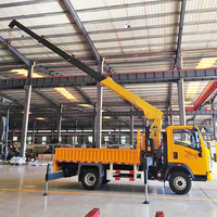 Chine commerce camion grue télécommande levage 10 tonnes charge quatre roues levage Transport camion à benne basculante Mobile 6x4 avec camion-grue