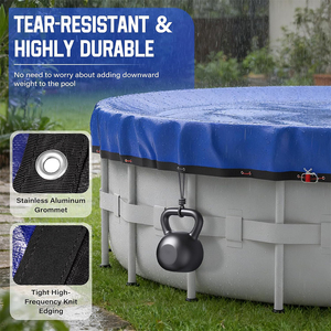 Couverture de <span class=keywords><strong>piscine</strong></span> hors sol Vectus Custom Swimming Pool Wholesale 15Ft bleue résistante aux UV de qualité supérieure pour l'hiver - Product Image 4