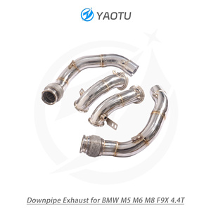 Tubo de Escape Delantero Recto de Acero Inoxidable SS304 de Alto Rendimiento YT con OPF para <span class=keywords><strong>BMW</strong></span> F9X M5 <span class=keywords><strong>M6</strong></span> <span class=keywords><strong>M8</strong></span> 4.4T S63, Acabado Brillante - Product Image 5