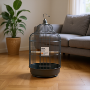 Gabbia per Uccelli in Acciaio Zincato Antracite 621 X 208 X 247 Cm, Resistente e Moderna, Accessori per Uccelli da Interno - Product Image 2