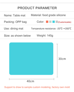 Tapis en silicone de conception industrielle, grande taille, feuille de silicone adaptée à la production artisanale, tapis de moulage, dessous de plat en silicone - Product Image 3