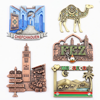 Marokko Touristen-Souvenir Kühlschrankmagnete Antike Zinklegierung Emaille Langlebig Anpassbare Größe Logo Borui Marke Chefchaouen Fez