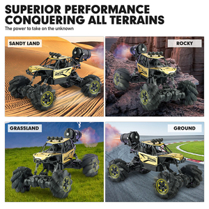 Coche Teledirigido de Acrobacias 1/14, Vehículo Todoterreno con Control Manual, <span class=keywords><strong>Coches</strong></span> <span class=keywords><strong>RC</strong></span> con Efecto de Humo, Juguete <span class=keywords><strong>RC</strong></span> <span class=keywords><strong>Crawler</strong></span> - Product Image 3