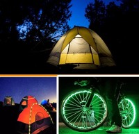Bande lumineuse LED SMD5050 alimentée par batterie, 2M/6,6 pieds, étanche, flexible, changeant de couleur, RGB, avec télécommande
