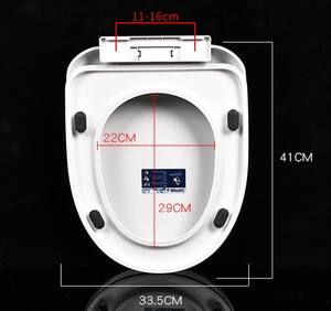 ボファン カスタマイズ可能 簡単設置 モダン ユニバーサル 長方形 U字型 スローキャット 滑り止め PP製 便座カバー ベビー用おまる - Product Image 5