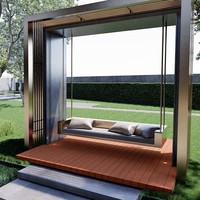 Dalles de terrasse en composite bois-plastique (WPC) antidérapantes pour balcon et jardin