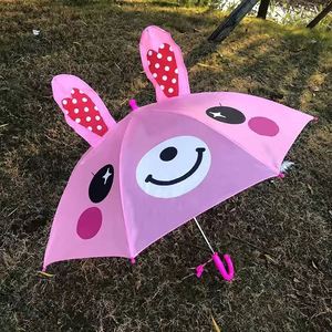 Paraguas Recto Moderno 8K Personalizado de Poliéster, Promocional para el Regreso a Clases, Paraguas Semiautomático para Niños con Diseño de Dibujos Animados - Product Image 3