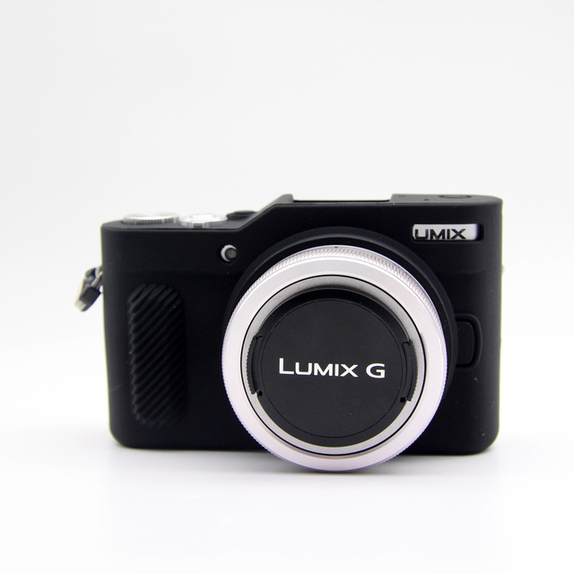KAMPHO Camera Case for Panasonic LUMIX GF9/GF10, Dustproof Shockproof Protective Silicone Skin Cover Frame