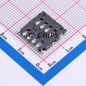 787270001 SIM Card Connector SMD Connector Plug-In Type Micro SIM Card Card Holder 1.4mm - Product Image 2
