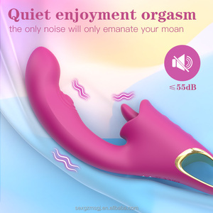 卸売 強力な女性用シリコン製<span class=keywords><strong>G</strong></span>スポットクリトリス舌舐めバイブレーター 女性用セックストイ - Product Image 2