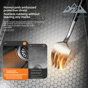 Wayon 75 Texture Cellulaire Baleine Chutes Évier De Cuisine Grande Casserole Unique 4MM En Acier Inoxydable <span class=keywords><strong>Lave</strong></span>-<span class=keywords><strong>Vaisselle</strong></span> Bassin Baleine <span class=keywords><strong>Robinet</strong></span> Intégré - Product Image 4