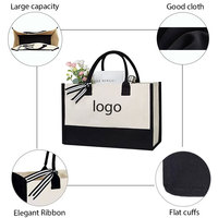 Großhandel recycelbare wieder verwendbare Baumwolle Canvas Einkaufstasche Shopping Canvas Tasche mit Baumwoll griff Custom Logo Tote Canvas Strand tasche